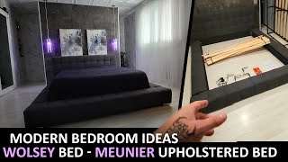 Wolsey Contemporary Upholstery Bed Review amp Assembly  Meunier Contemporary Beds  Modern Bed Design [upl. by Anneuq]