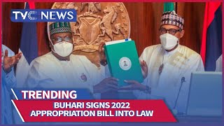 President Buhari Signs 2022 Appropriation Bill of N17126 Trillion into Law [upl. by Elsa]