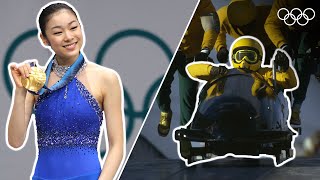 30 iconic Winter Olympic Moments  Top Moments [upl. by Claudell]