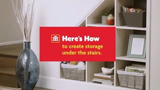 Build DIY Storage Under the Stairs Heres How [upl. by Akirehc]