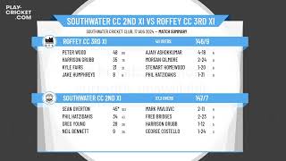 Southwater CC 2nd XI v Roffey CC 3rd XI [upl. by Sirama]