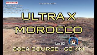 Ultra X Morocco 2024 fly over the 60 km course Video of the race path [upl. by Nnybor]