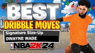 BEST DRIBBLE MOVES in NBA 2K24 SEASON 3 FASTEST DRIBBLE MOVES  SIGS FOR ALL BUILDS AND BEGINNERS [upl. by Noreht336]