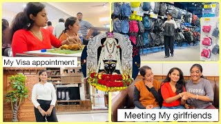 Meeting My Friends before they Leave India 🇮🇳Visa Appointment 📅SPURTHI VLOGS [upl. by Eneles]