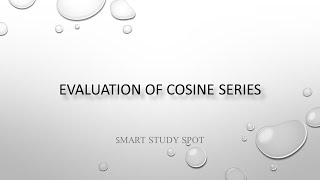 11 Program to evaluation of cosine series tamil [upl. by Reiser]