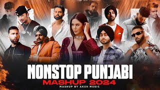 Nonstop Punjabi Mashup 2024 1 Hrs  Shubh ft Sonam Bajwa  Nain Tere Chain Mere Jukebox  DJ AKSH [upl. by Willette]