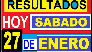 Ultimos RESULTADOS SORTEOS DE LOTERIAS Y CHANCES DE HOY SABADO 27 DE ENERO DEL 2024 ACTUAL [upl. by Vine240]