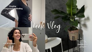 Zwangerschapskleding shoplog bloed prikken amp tandarts Pasta recept Skincare uitpakken  WEEKVLOG [upl. by Zednanref]