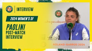 Paolini Semifinal postmatch interview  RolandGarros 2024 [upl. by Treblah33]