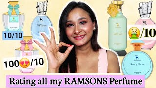 Rating all my Ramsons Perfume  Ramsons Perfume Haul  Huge Perfume haul  Luxury Perfume Dupe [upl. by Nnayecats]