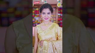 murasons traditionalwear golden trendingsarees dheemedheemesong dancevideo silkclothing [upl. by Berneta]