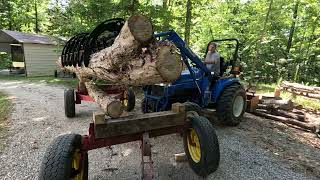 Modifying Hay Wagon TO A LOG WAGON [upl. by Niajneb958]