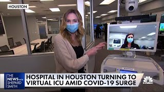 Houston hospital turns to virtual ICUs to fight Covid surge [upl. by Schwartz]