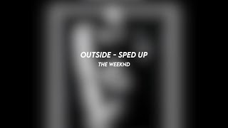 outside the weeknd sped up [upl. by Portwine]