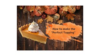 quotHomemade Whipped Cream Recipe – Thanksgiving Dessert MustHavequot [upl. by Blanchard]