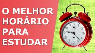 Qual é o Melhor HORÁRIO para Estudar Descubra Aqui [upl. by Poll]