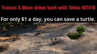 XMaxx debut bash with Tekno MT410 Freestyle [upl. by Eileme462]