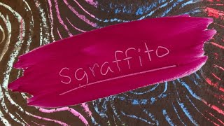 How to use sgraffito in painting for kids [upl. by Caffrey]