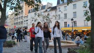 Paris 🇫🇷 Quartier latin Rue Mouffetard Latin Quarter Pl de la Contrescarpe [upl. by Van846]