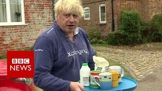 The former foreign secretary Boris Johnson offers tea instead of answers  BBC News [upl. by Roots]