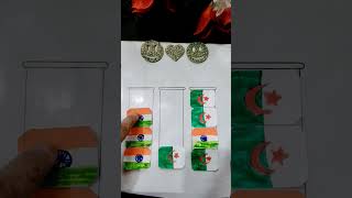 🇮🇳 Indian flag ♥️ Algeria flag 🇩🇿art drawing trendingreels youtubeshort special republicday ❣️ [upl. by Annahoj9]