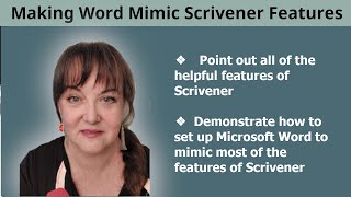 How to Set up Word to Mimic the Features of Scrivener  How Scrivener can help new authors [upl. by O'Connell]