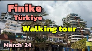 Finike Turkey March 2024 Walking tour along the embankment port park [upl. by Littell]