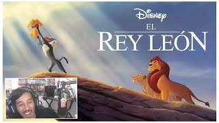 EL REY LEON 1994  MI PRIMERA REACCION  PELICULA [upl. by Nahamas]