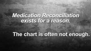 Medication Reconciliation Myth 1 Everything Is In The Chart [upl. by Kaule]