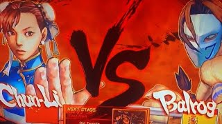 Street Fighter IV 4 Chun Li VS Balrog PS3 [upl. by Encrata]