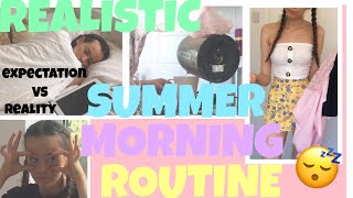 REALISTIC SUMMER MORNING ROUTINE😴☀️💕 [upl. by Elah424]