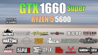 GTX 1660 Super  Ryzen 5 5600 Test in 20 Games in 2024 [upl. by Yelkao]