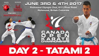 Canada Open Karate Championships  DAY 2  Tatami 2 [upl. by Aisac]