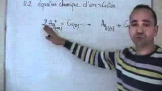 cours seconde  ch16 la transformation chimique II1 équation chimique entre Ag et Cu [upl. by Munniks200]