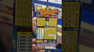 New York Lottery 2 Million Crossword ticket [upl. by Ahcsropal]