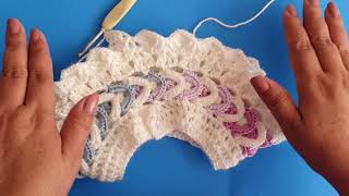 Como hacer las mangas de un vestido a crochet [upl. by Rosenfeld]