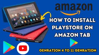 how to install playstore on amazon tab [upl. by Dola]