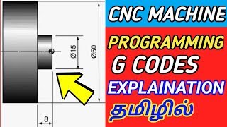 G CODES FULL EXPLAINATION IN TAMIL  CNC PROGRAMMING G CODES [upl. by Yduj833]