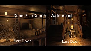 Doors BackDoor Full Walkthrough  solo  no commentary [upl. by Ignatz144]