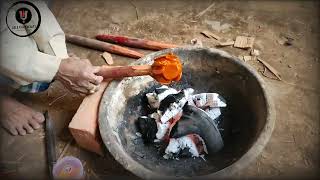 Process of making natural lac color sticklaclacquerwoodturningartgeographicalindication [upl. by Deck]