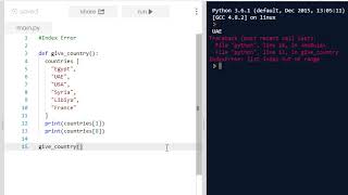 index Error in Python Python Errors 2 [upl. by Glaudia950]