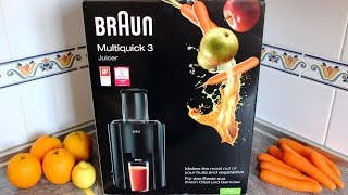 Braun J300 Multiquick 3 Juicer Demo [upl. by Aekan]