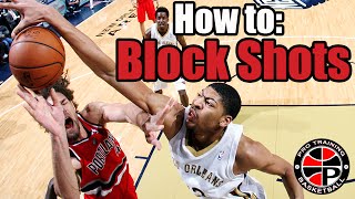 How to Block Shots  Become a Better Defender  Pro Training Basketball [upl. by Acissj266]