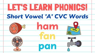 Fun and Educational Phonics Song for Letter A and CVC Words [upl. by Amarillas603]