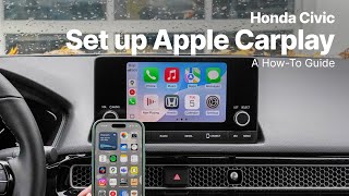 How to Connect to Wired Apple CarPlay  Civic  Honda Guide [upl. by Mindy809]