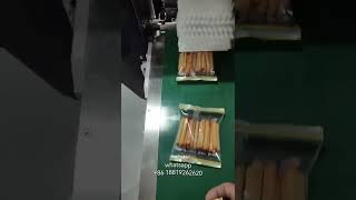 Auto Feeding Finger Stick Biscuit Flow Pack Machine [upl. by Pucida]