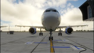 XPlane 12  Namangan  Samara  FlightFactor Airbus A320  AutoOrtho  ActiveSky Xp12 [upl. by Llewxam]