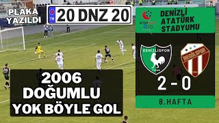 Denizlispor 20 İnegölspor  2006 Doğumlu Mustafa KAÇANdan Mükemmel GOL⚫️🟢🐓 [upl. by Modestia]