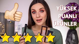 YÜKSEK PUANLI ÜRÜNLERLE MAKYAJ ⭐⭐⭐⭐💄 [upl. by Schapira]