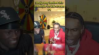 Soulja Boy Raps Banger Freestyle On Kai Cenat Stream shorts fyp [upl. by Lednek]